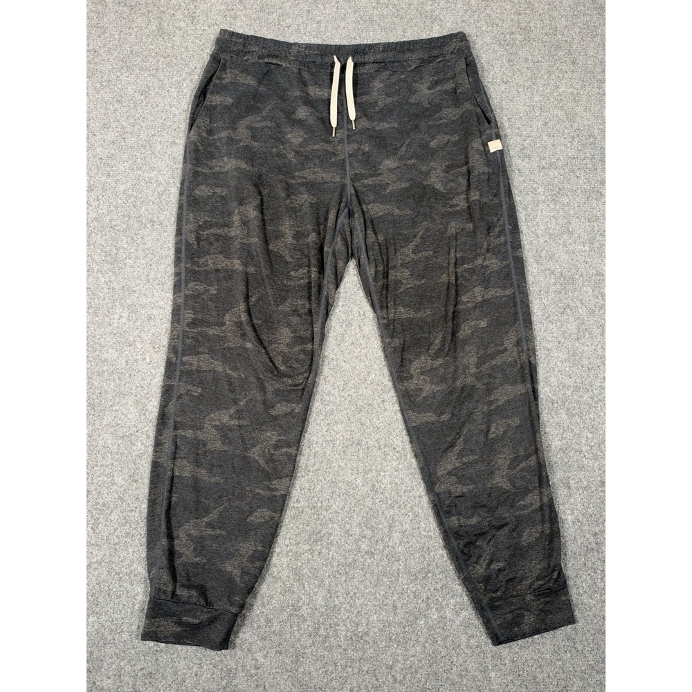 Vuori Performance Jogger Womens Large Gray Camo DreamKnit Athletic Sweatpants